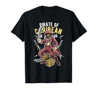 Karibik Piraten Retro Piraten KostüM T-Shirt Von Jp