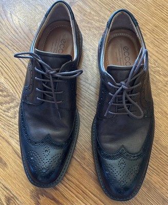 Barely Worn EXCELLENT CONDITION wBox.ECCO Men Biarritz Lace Black/Espresso 6-6.5