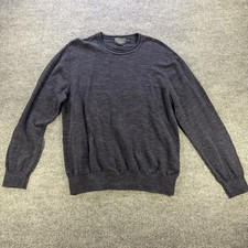 Pendleton Mens Charcoal Gray Wool Blend Crewneck Sweater Large RF315-61430