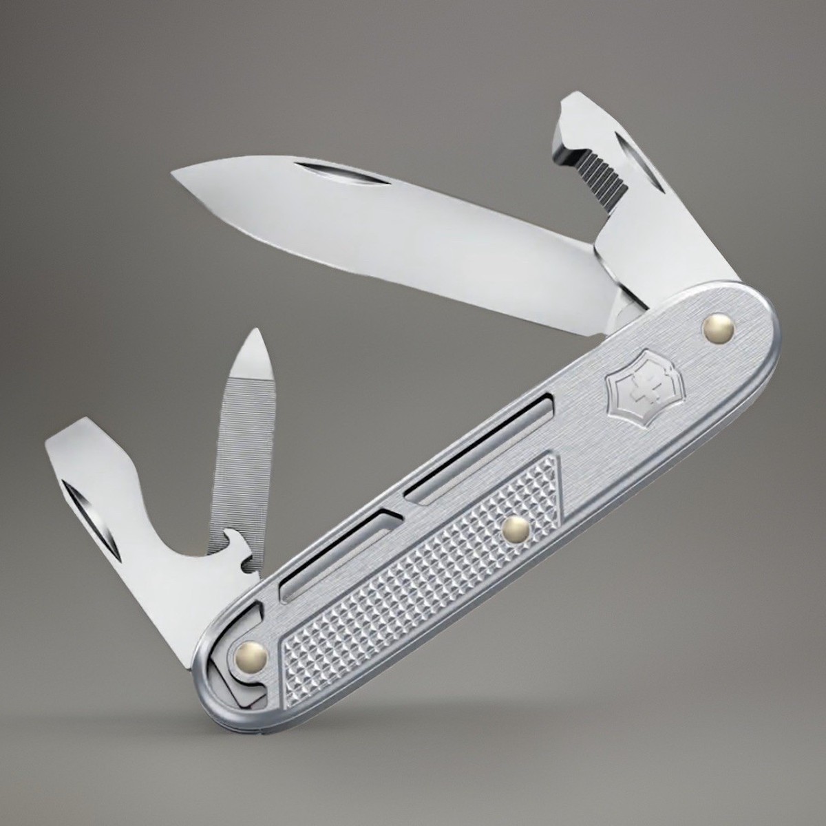 Victorinox Synergy Silver 93mm Refined Alox Swiss Army Knife