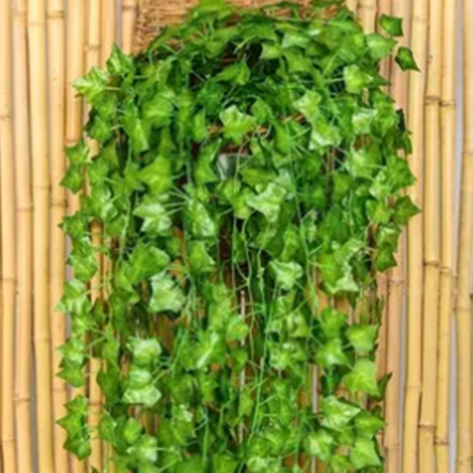 (12PCS)Simulated Ivy Cane Creeper Ivy Decorative Green Plants Ceiling.
