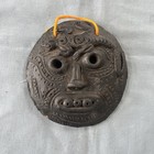 Vintage Guatemalan Mayan Clay Wall Mask — photo 1