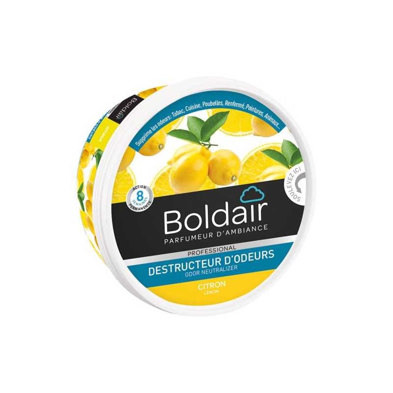 Boldair gel destructeur d'odeur assainisseur d'air intérieur citron