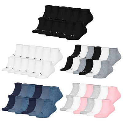 PUMA Kinder Sneakersocken, 12er Pack - Plain Sneaker 12P, Logo, einfarbig