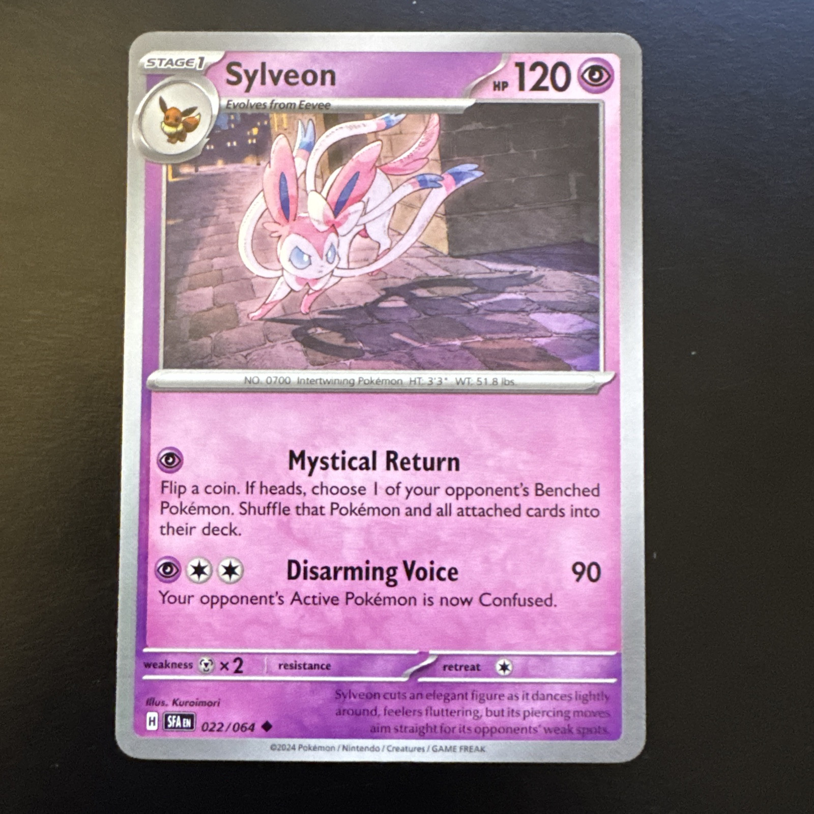 Sylveon 22/64 NM Shrouded Fable Non-Holo