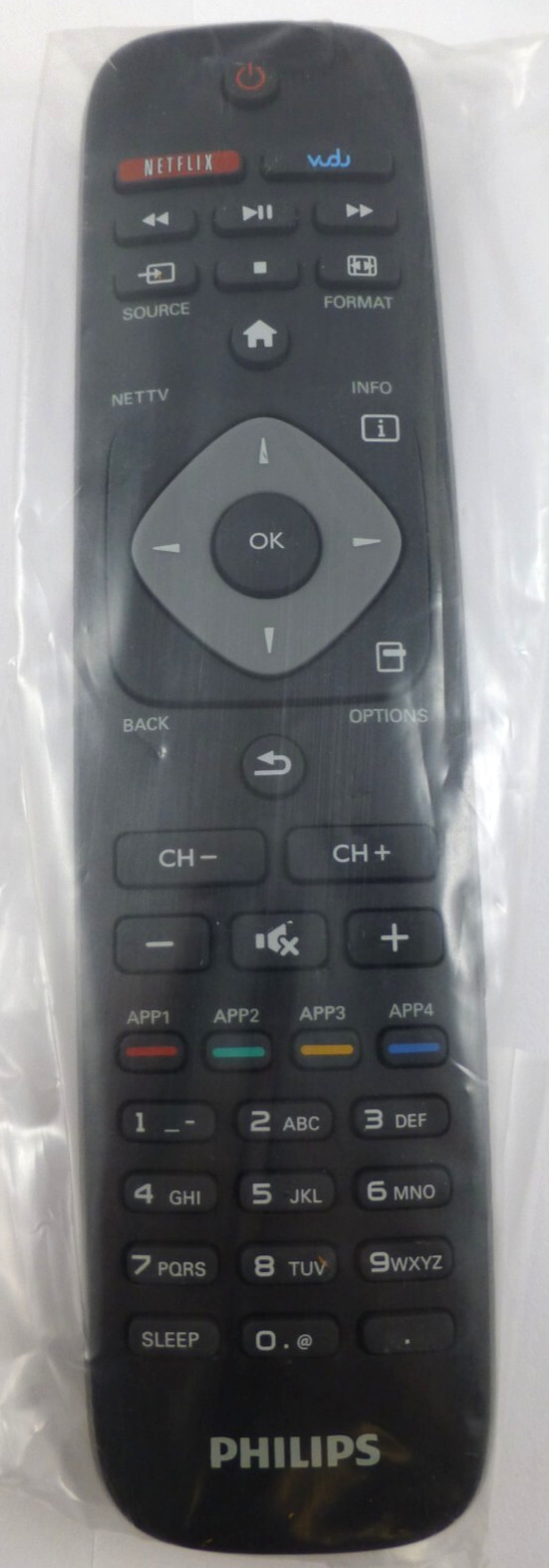 YKF308-007 NEW PHILIPS OEM LED TV REMOTE CONTROL PN: 398GR7BD3NTPHT