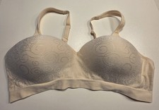 Bali Comfort Revolution Wireless Bra DF3463 Nude Swirl Sz 38C