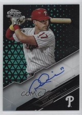 2020 Topps Chrome Black Green Refractor 72/99 Rhys Hoskins #CBA-RH Auto sh7