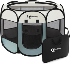 Dog Cat Playpen, Puppy Pet Playpen Indoor for Small Dog Crate Tent Cage Outdoor,
