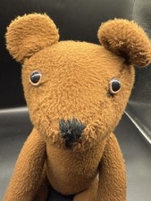 Antique 24" Fully Jointed Teddy Bear Early 1900's Glass Eyes Mohair