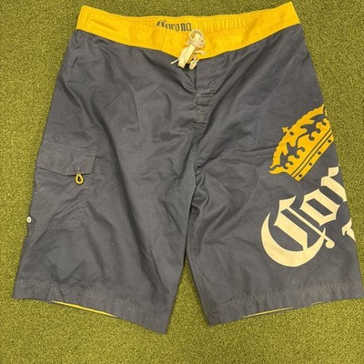 Corona Extra Swimtrunks Board Shorts Mens 38 Waist Blue Yellow XL