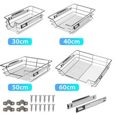 2-6x Teleskopschublade Korbauszug Schrankauszug Metall Schublade Küchenschublade