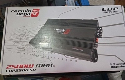 Cerwin Vega Mobile CVP2500.5D Performance 2500 Watt Max 5-Channel Class Amp