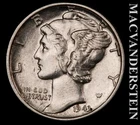 1943 Silver Mercury Dime - Scarce  High Grade  Lustrous  No Reserve  #L5965