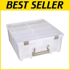 Super Satchel Double Deep Compartment Box - Craft Storage