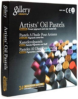 Mungyo Gallery Artists' Oil Pastels - 24 24 Count (Pack of 1), Assorted