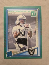 2025 Panini Donruss - Rated Rookie Dont'e Thornton Jr. #349 Press Proof Green