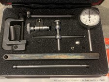 Vintage Starrett No. 196 Universal Dial Test Indicator Set in Storage Case