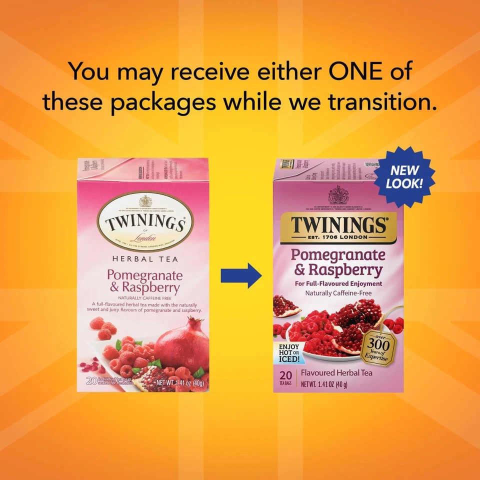 Twinings Rosehip Hibiscus Tea Blend with Pomegranate Raspberry 20 Count - Image 3 of 4