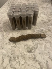 1000 Count Wheat Cents 1940's Mixed Dates, Mints And Grades. No Steel.