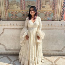 GOWN SALWAR KAMEEZ PAKISTANI INDIAN WEDDING PARTY WEAR DRESS BOLLYWOOD SUIT NEW
