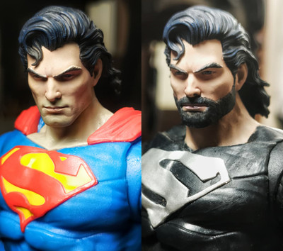 Mcfarlane 7'' Superman Head 3D printed custom