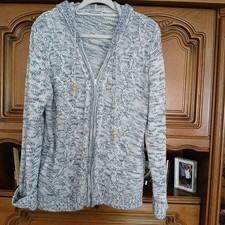 Atlas forwomen Strickjacke mit Kapuze gr. 44/46 meliert - Neuwertig