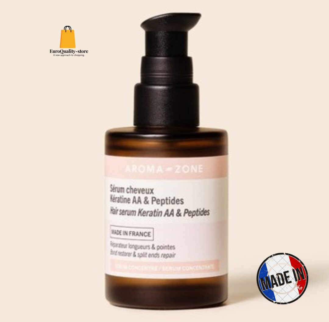 Sérum kératine Aroma-Zone formule peptides pour réparer les pointes et stopper la casse 30ml