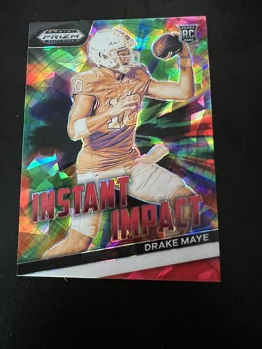2024 Panini Prizm Draft Picks Instant Impact Drake Maye Red Ice Prizm RC II-DM