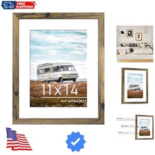 11x14 Picture Frame, Display Pictures 8 x 10 with Mat or 11 x 14 Without Mat ...