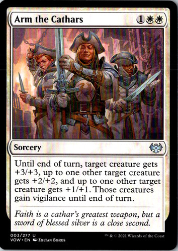 Arm the Cathars #3 Uncommon Innistrad: Crimson Vow Magic: The Gathering