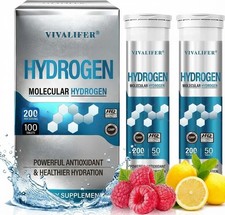 Hydrogen Water Tablets 100 Ct Lemon Raspberry Magnesium Energy Recovery Hydrogen Water Tablets 100 Ct Lemon Raspberry Magnesium Energy Recovery