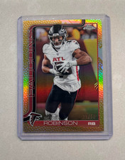 2025 Topps Chrome Football - Bijan Robinson Football Leather Refractor Gold /50