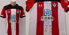 2019-20 Southampton Home Shirt Squad Signed inc. Ings, JWP & Adams + COA & Map