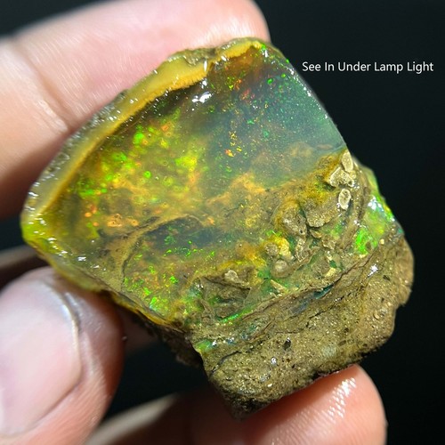Ópalo de fuego múltiple crudo 125 quilates AAA+ ópalo etíope natural áspero ópalo Welo piedra preciosa - Imagen 8 de 9