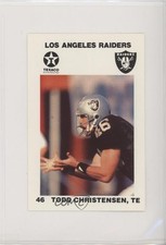 1988 Texaco Los Angeles Raiders Police Todd Christensen #8 9am
