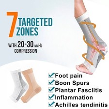 Neuropathy Socks for Unisex, Compression Ankle Sleeves Protection Elastic Socks