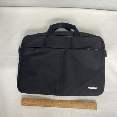 Incase Laptop Carrying Bag 13'' Black Nylon Messenger Handle Pocket Padded Zipper