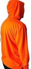 1 Men s WOMEN Hi-Vis Hooded Long Sleeve Work Shirt Birdseye Green
