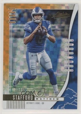2019 Panini Absolute Orange Mosaic 31/75 Matthew Stafford #73 1u6
