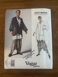 Vogue Pattern #1328 ISSEY MIYAKE SMALL Jacket Top Pants (UNCUT)