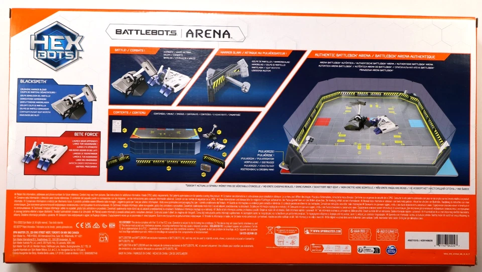 Hex Bots Battlebots Arena con Herrero y Fuerza de Mordida - Controles Remotos Foto 2 de 4