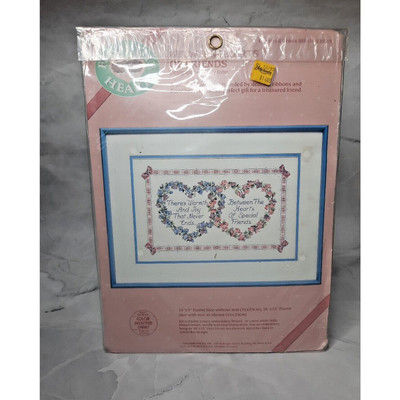 Dimensions From The Heart Counted Cross Stitch Kit Between Hearts of Friends