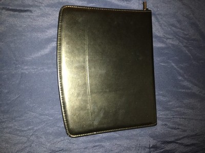 Janney Montgomery Scott--Faux Leather Folder/Organizer Zipper Closure *Leed's*