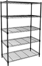 Simple Deluxe Heavy Duty 5-Shelf Shelving Unit,Plug Version, 29.92" D x 13.98" W