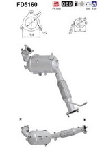 DPF Rußpartikelfilter Dieselpartikelfilter AS FD5160 Cordierit für MITSUBISHI 3