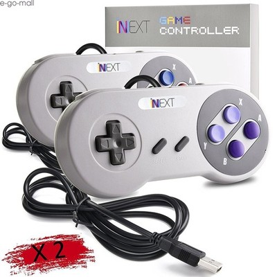 2Pack SNES USB Controller Game Pad Joystick for PC MAC Linux Raspberry Pi 4 5