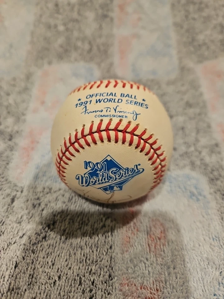 凯文·塔帕尼亲笔签名 1991 年世界系列棒球明尼苏达双胞胎签名签名签名签名 — 第 2/4 张图片