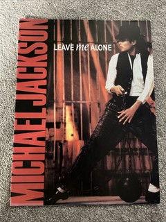 Michael Jackson Sheet Music Leave Alone Very Rare Bad 1989