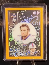 Josh Allen - 2021 Panini Illusions - King of Cards - Orange - Buffalo Bills